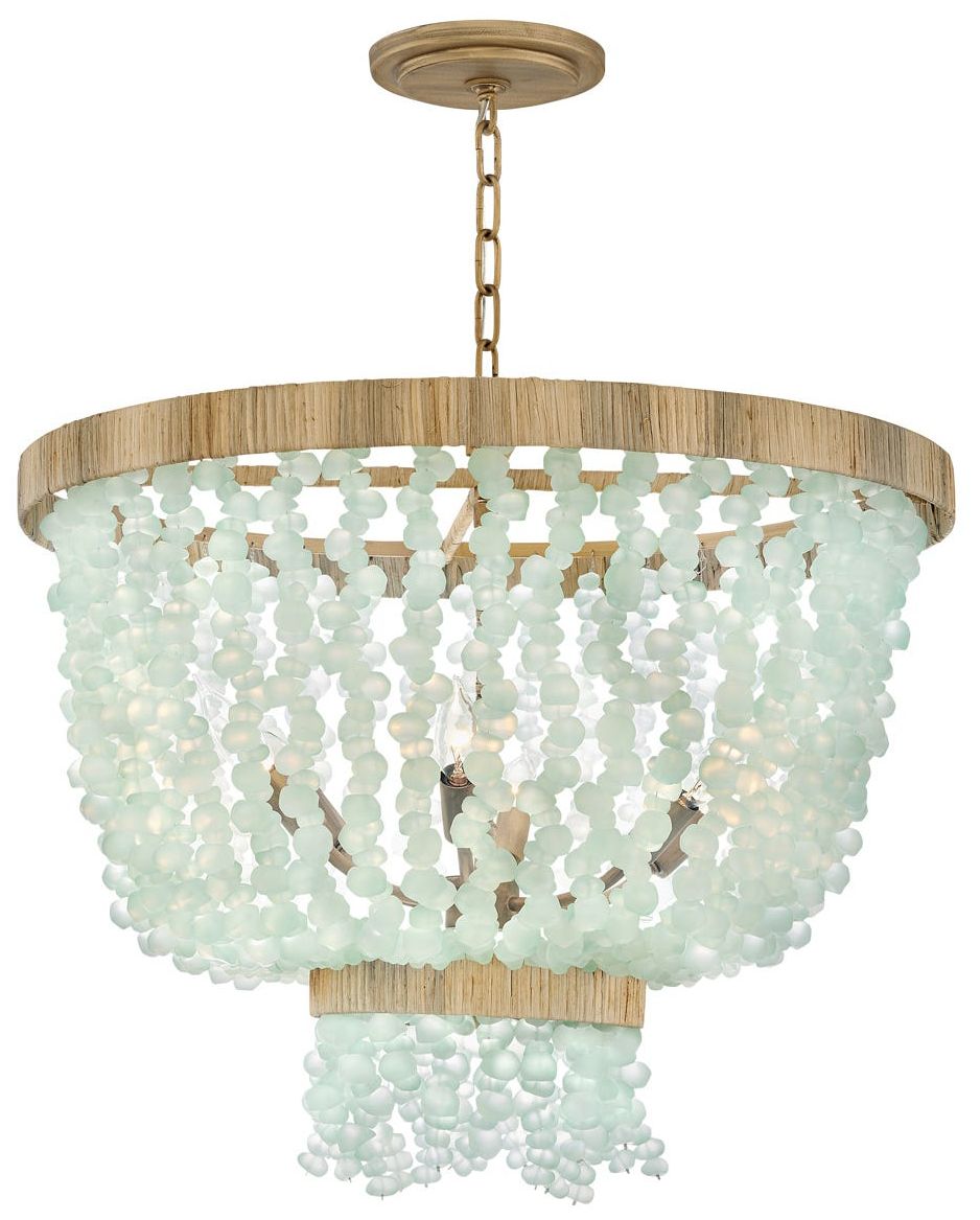 Fredrick Ramond Chandelier Dune Medium Single Tier 25" Burnished Gold
