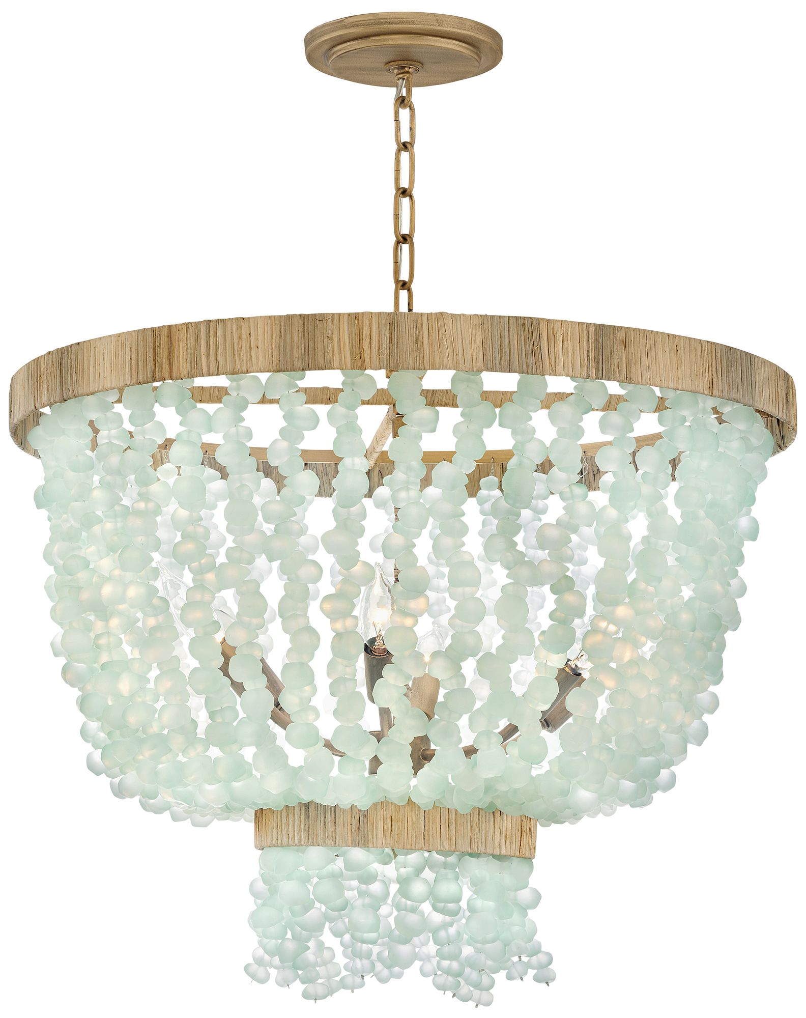 Image 2 Fredrick Ramond Chandelier Dune Medium Single Tier 25" Burnished Gold more views