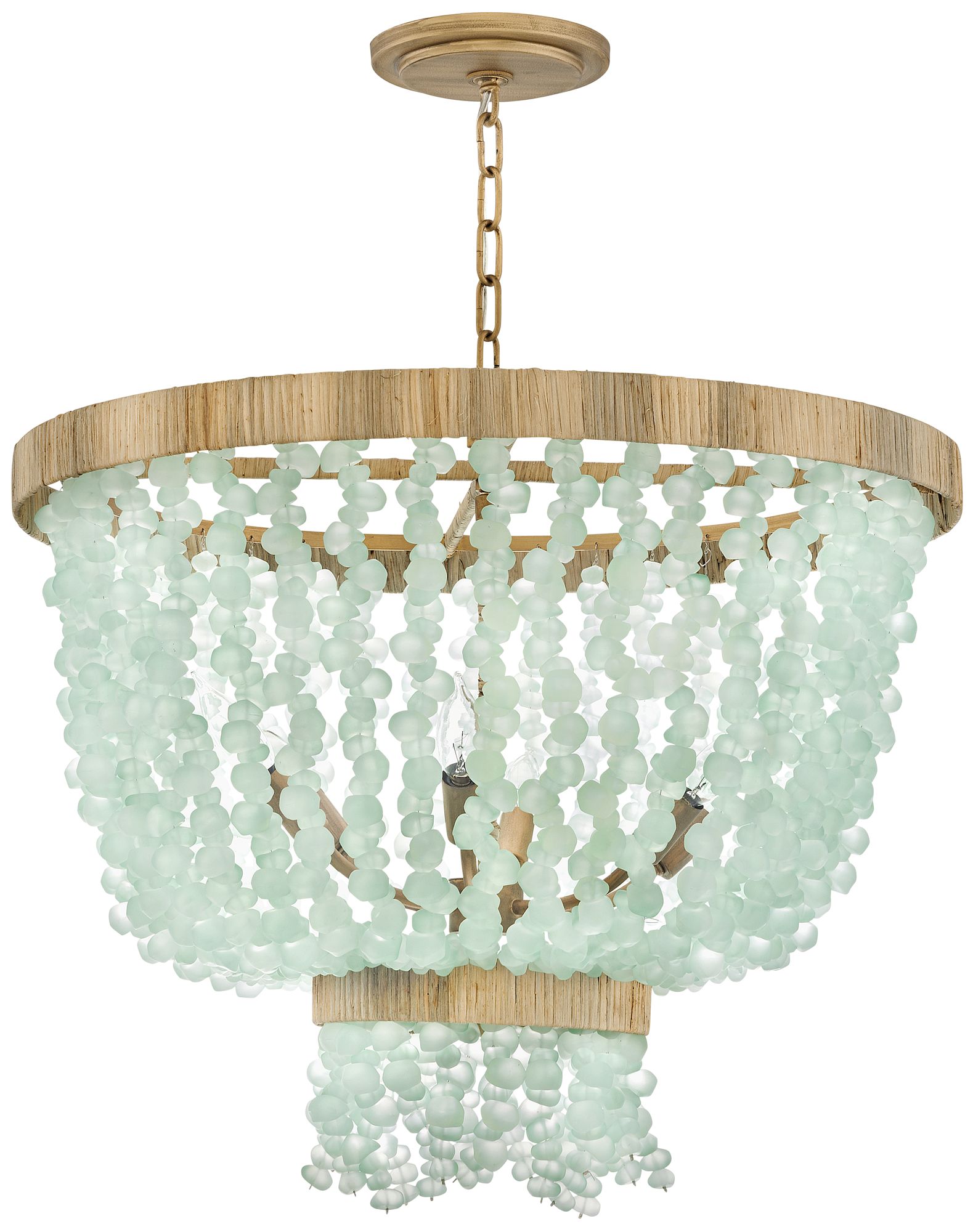 Image 4 Fredrick Ramond Chandelier Dune Medium Single Tier 25" Burnished Gold more views