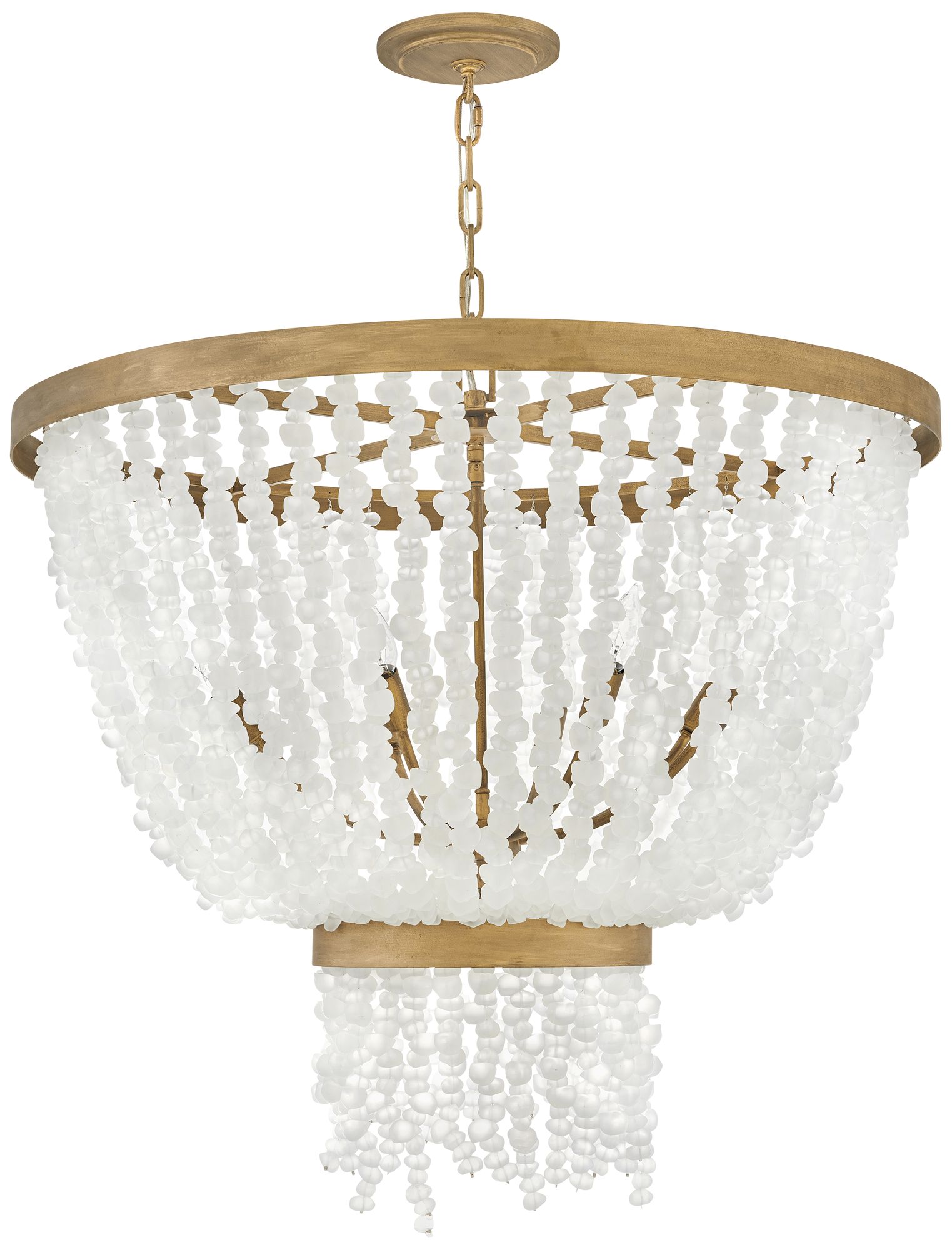 Image 4 Fredrick Ramond Chandelier Dune Medium Single Tier 32" Burnished Gold more views