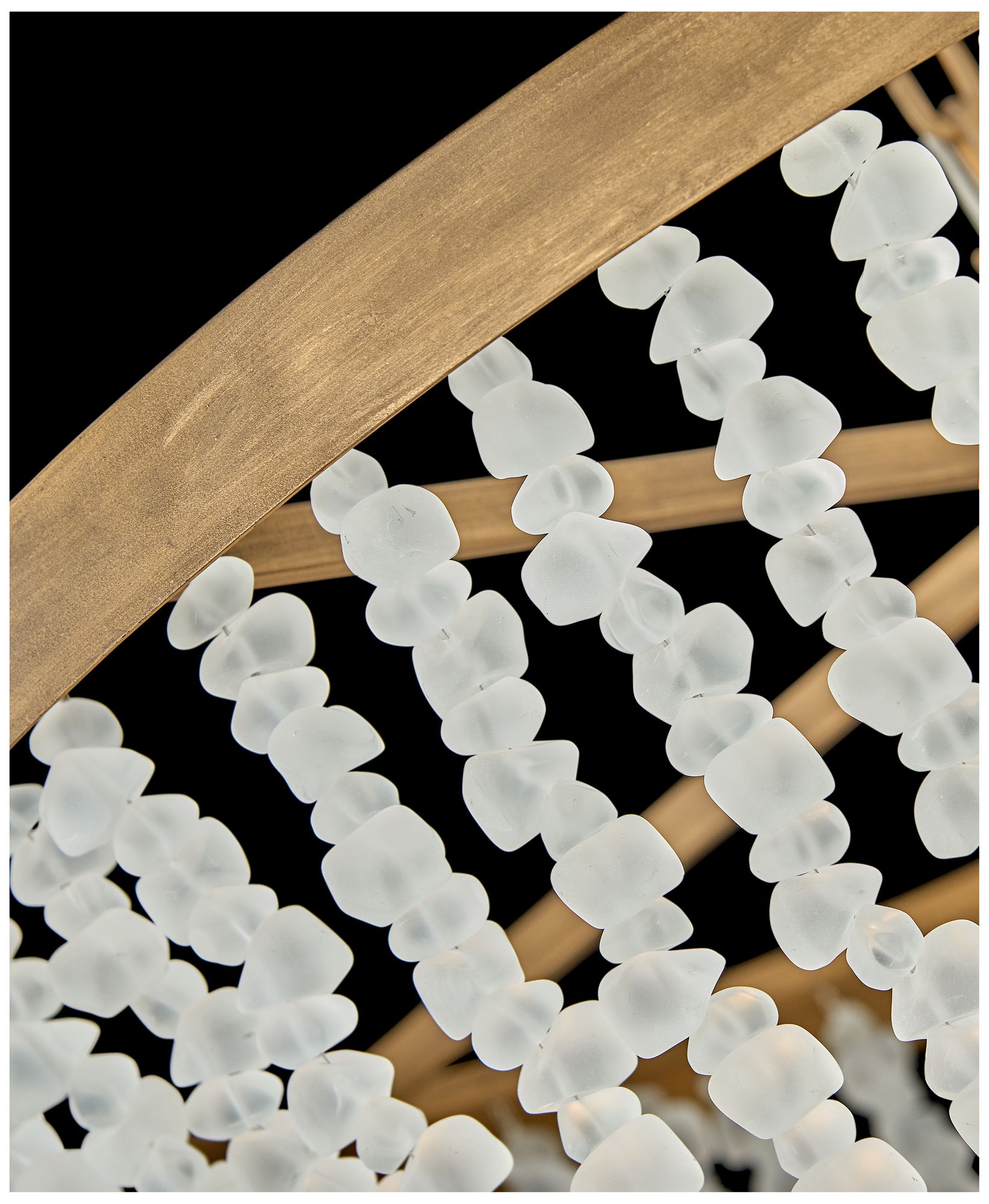 Image 6 Fredrick Ramond Chandelier Dune Medium Single Tier 32" Burnished Gold more views