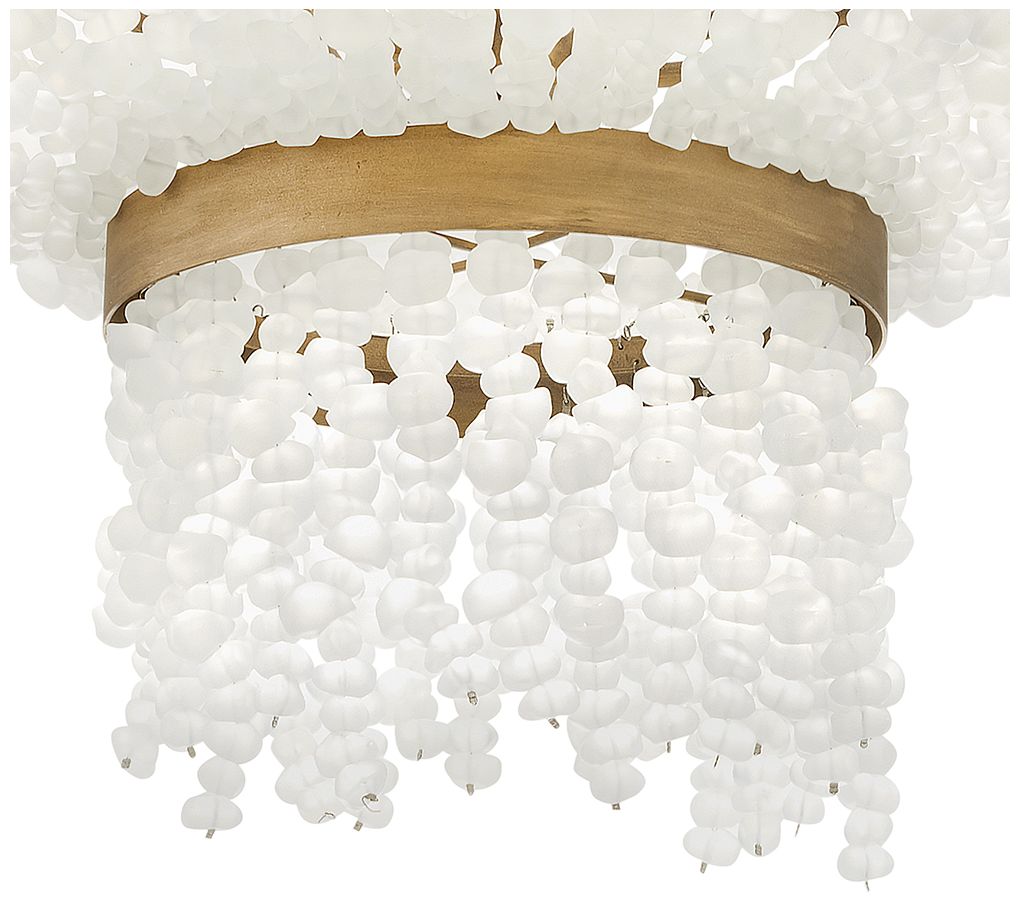 Fredrick Ramond Chandelier Dune Medium Single Tier 32" Burnished Gold