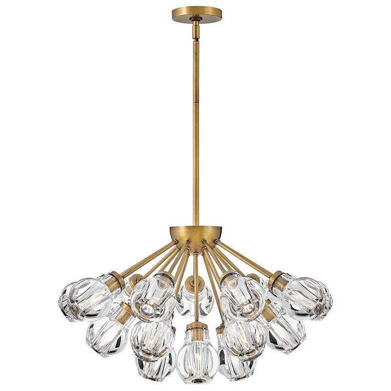 Image 1 Fredrick Ramond Chandelier Elise Medium Convertible 27.25" Heritage Br