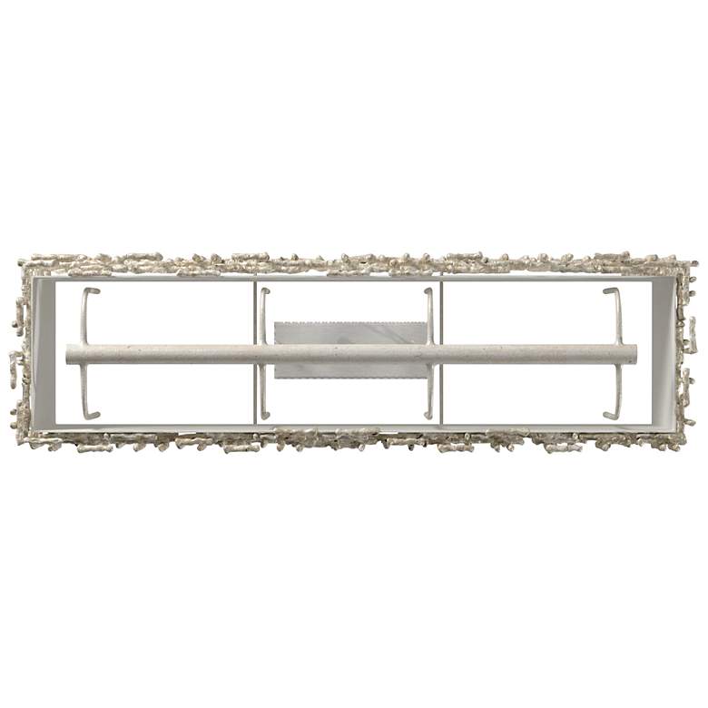 Image 6 Fredrick Ramond Chandelier Farrah Medium Eight Light Linear 48" Silver more views