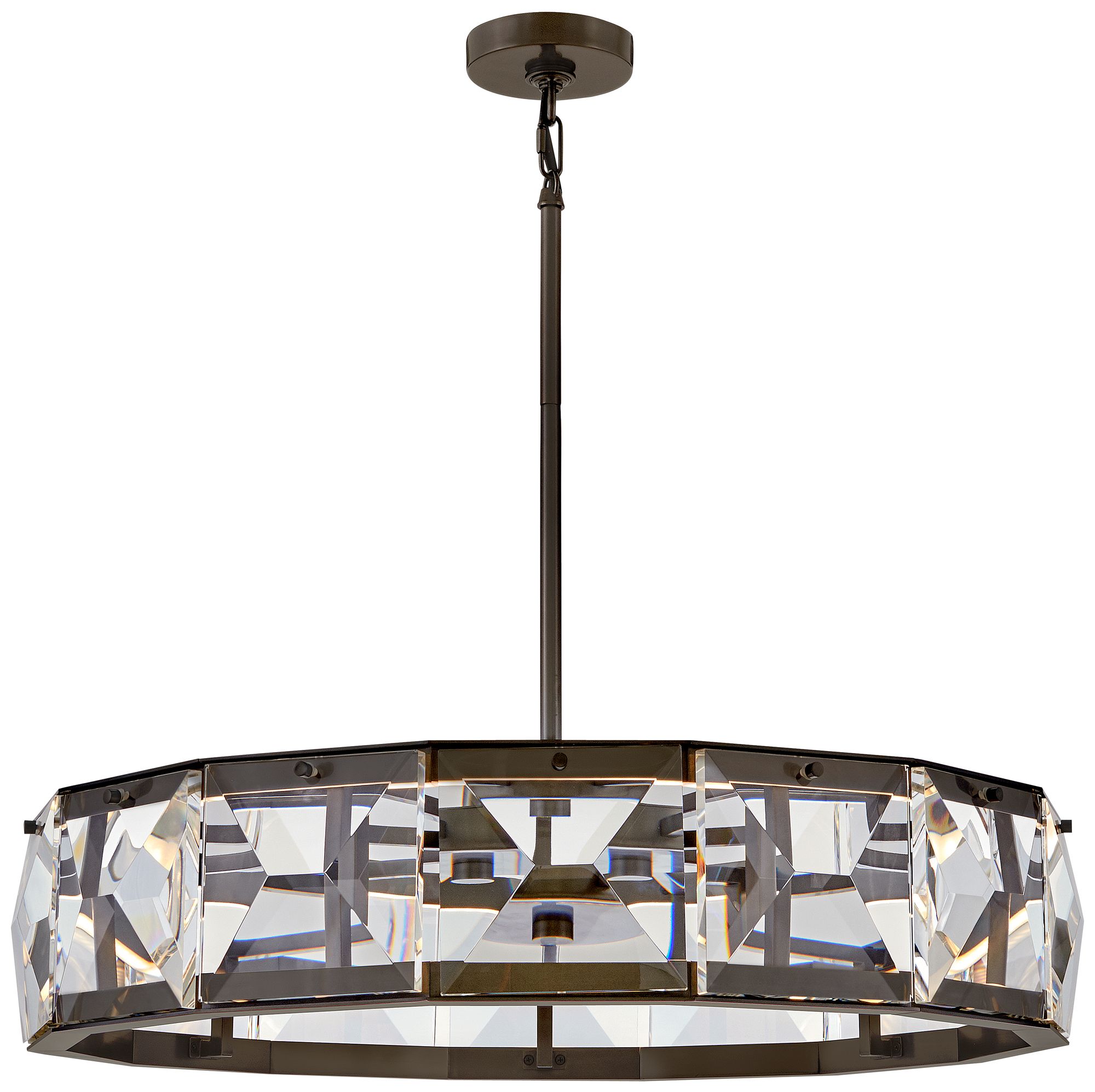 Image 2 Fredrick Ramond Chandelier Jolie Medium LED Drum 30" Black Oxide more views