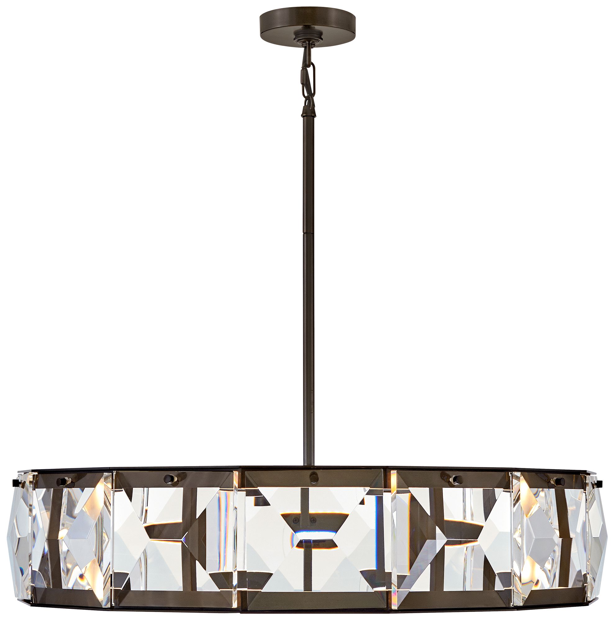 Image 3 Fredrick Ramond Chandelier Jolie Medium LED Drum 30" Black Oxide more views