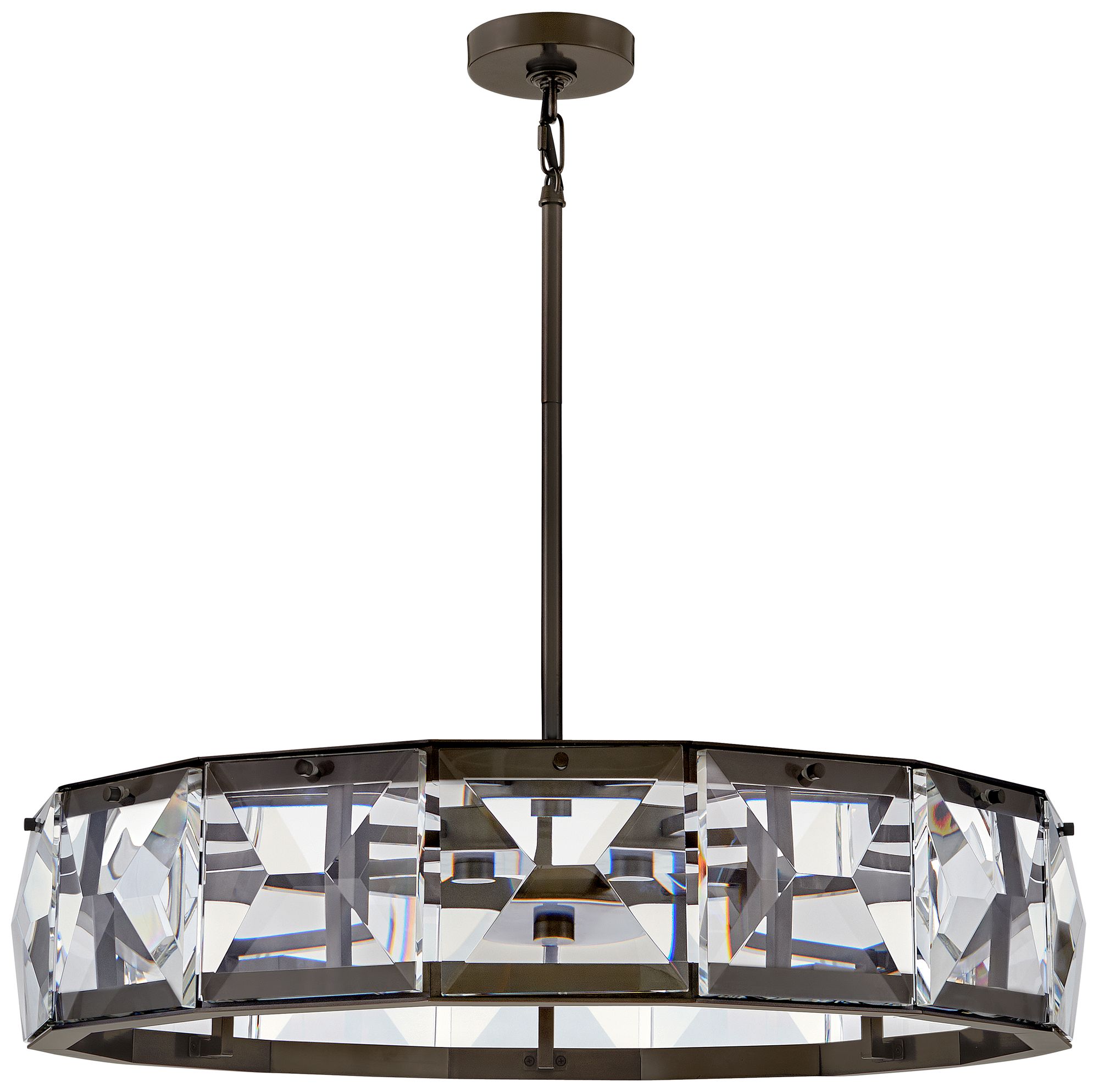 Image 4 Fredrick Ramond Chandelier Jolie Medium LED Drum 30" Black Oxide more views
