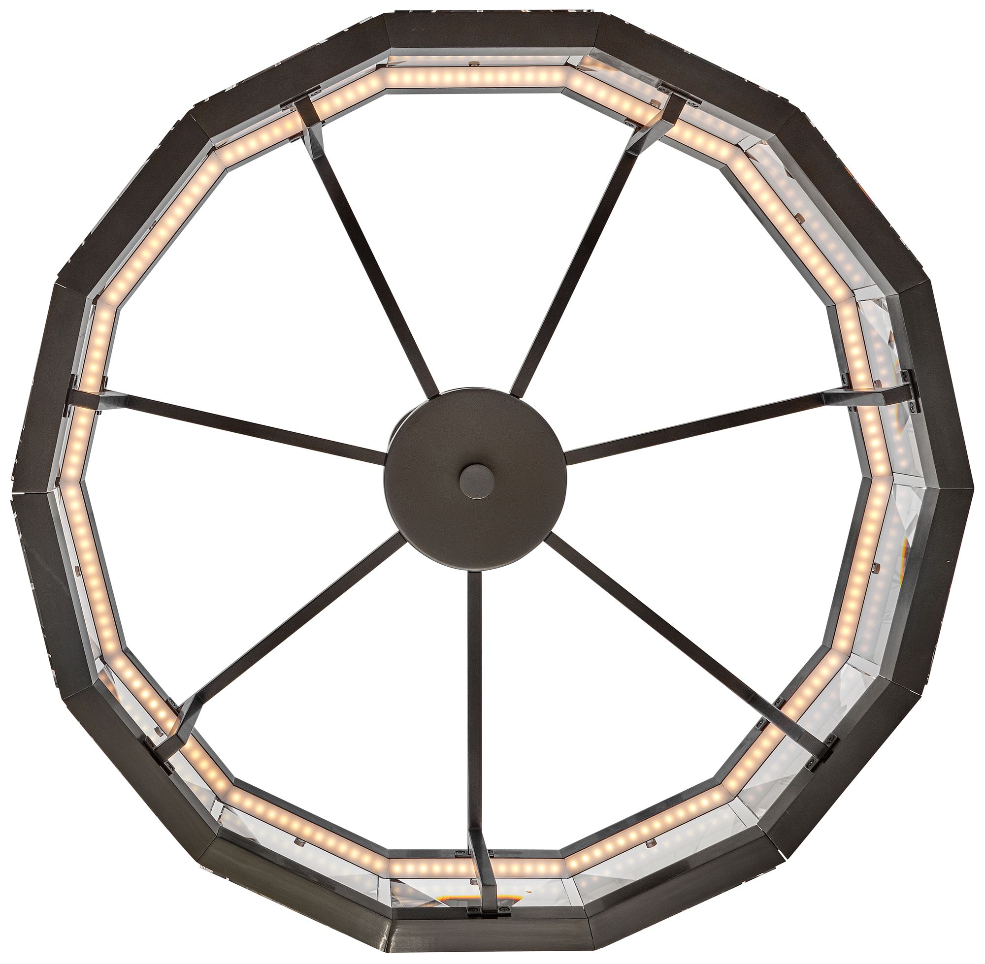 Image 5 Fredrick Ramond Chandelier Jolie Medium LED Drum 30" Black Oxide more views