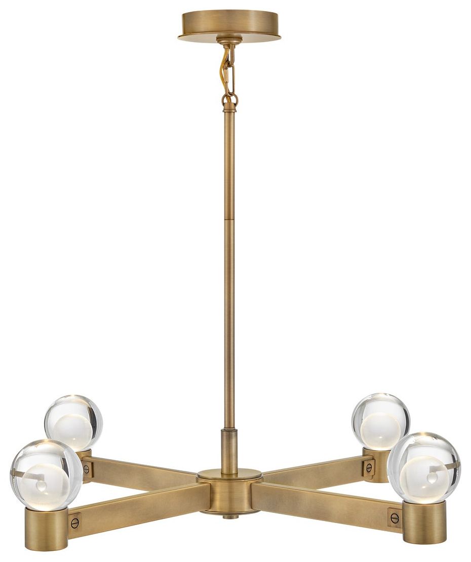 Image Fredrick Ramond Chandelier Lyric Medium Chandelier Heritage Brass