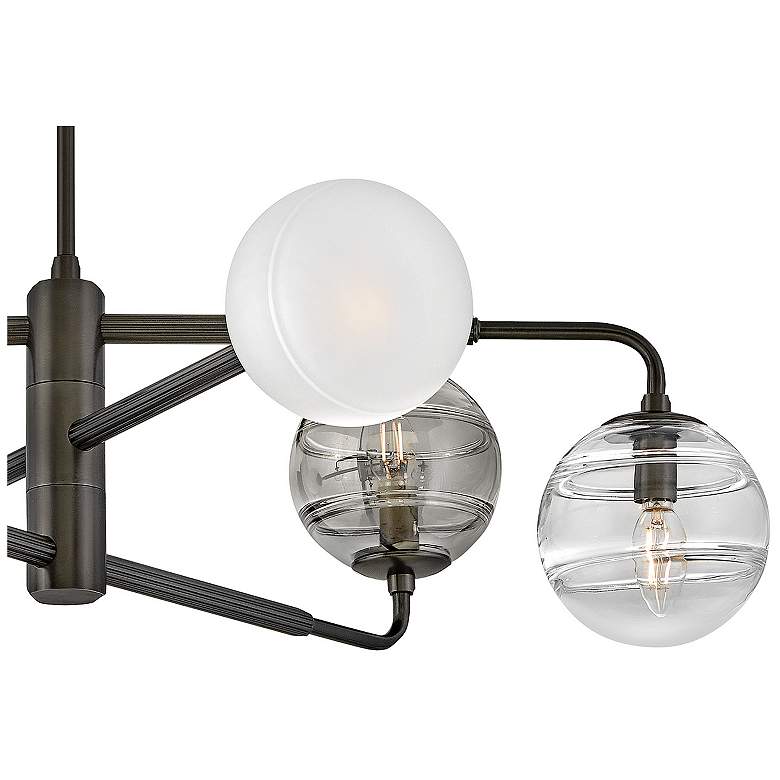 Image 5 FREDRICK RAMOND CHANDELIER OBERON Large Adjustable Chandelier Black Oxide more views
