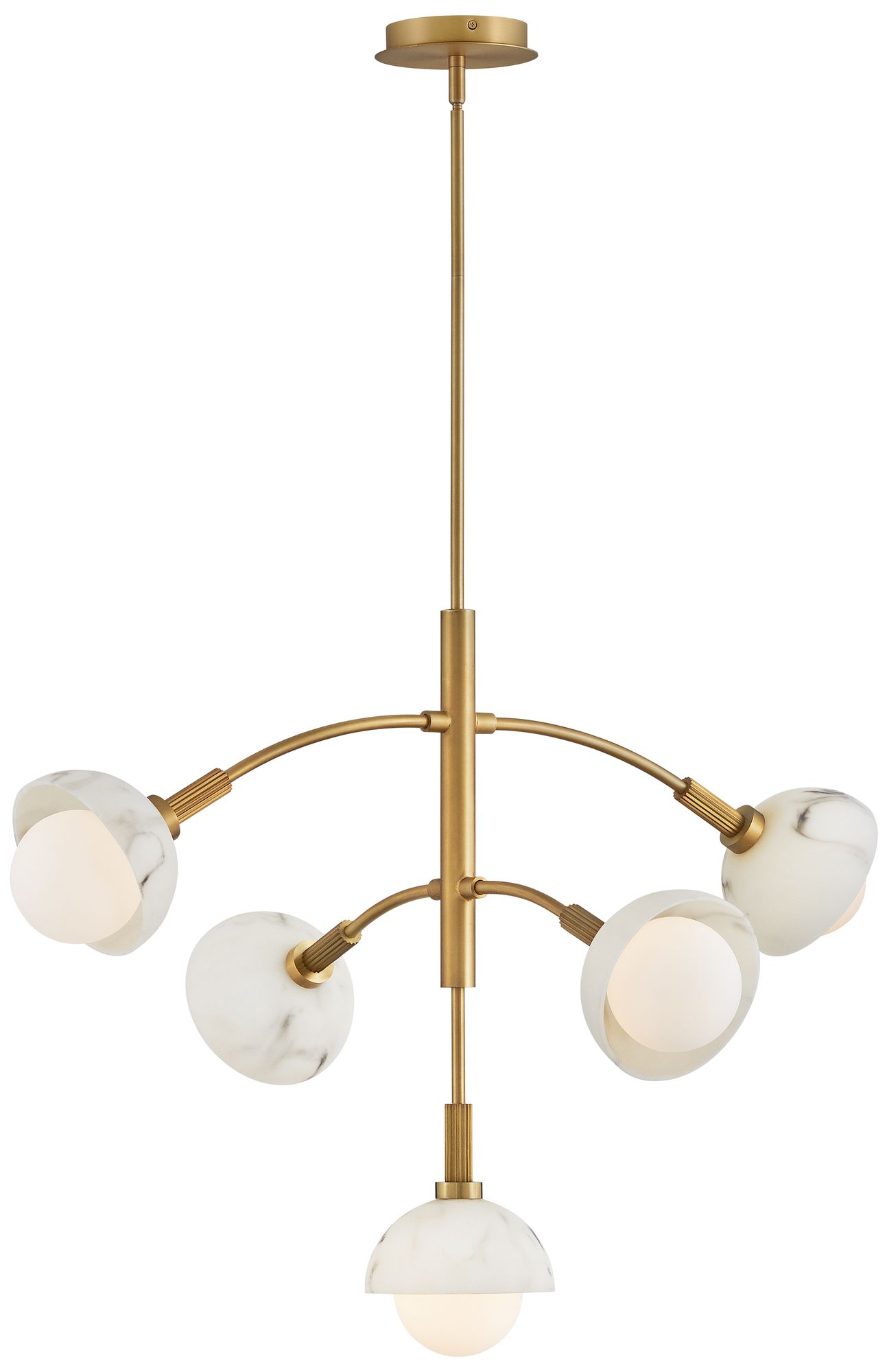 Image 2 Fredrick Ramond Chandelier Phoebe Medium Multi Tier 33.5" Heritage Brass more views