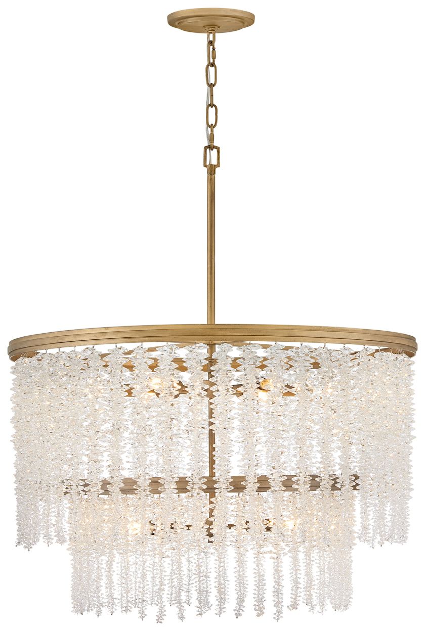 Fredrick Ramond Chandelier Rubina Medium Chandelier 30" Burnished Gold