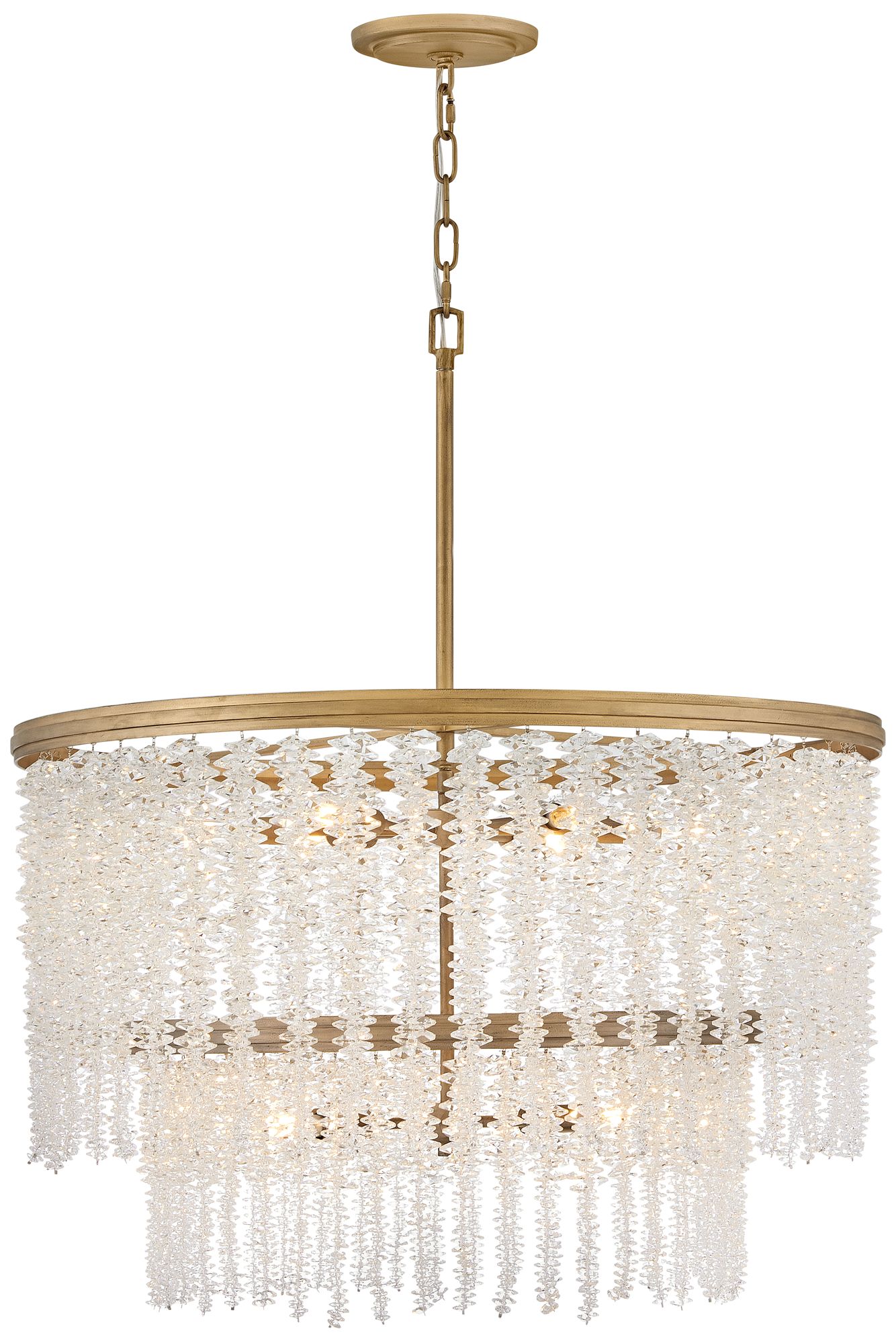 Image 2 Fredrick Ramond Chandelier Rubina Medium Chandelier 30" Burnished Gold more views