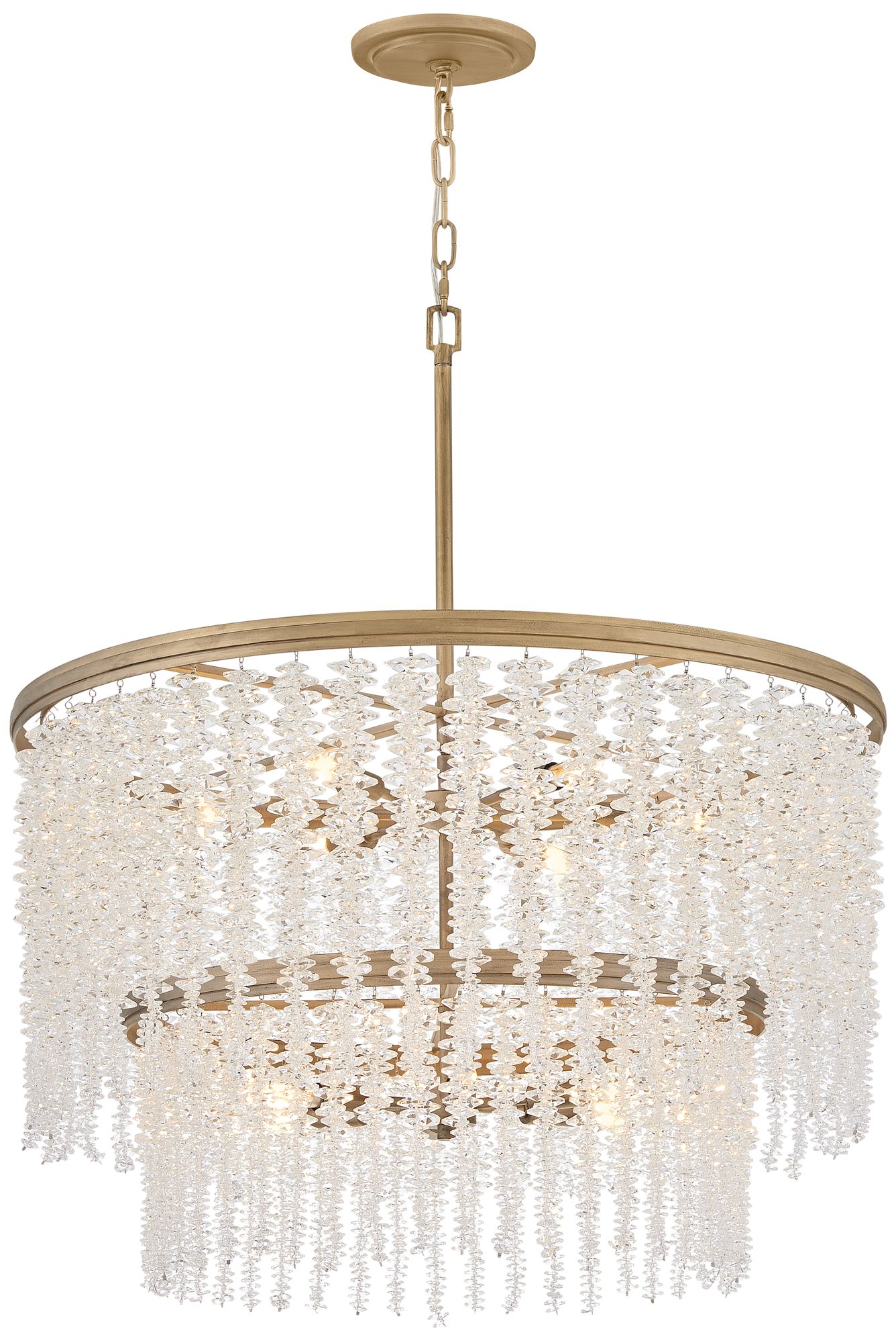 Image 5 Fredrick Ramond Chandelier Rubina Medium Chandelier 30" Burnished Gold more views