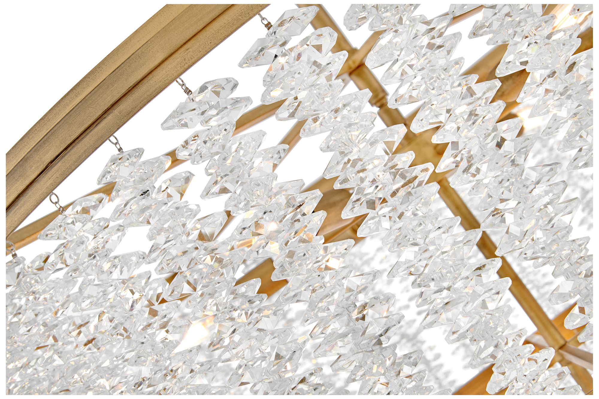 Image 7 Fredrick Ramond Chandelier Rubina Medium Chandelier 30" Burnished Gold more views