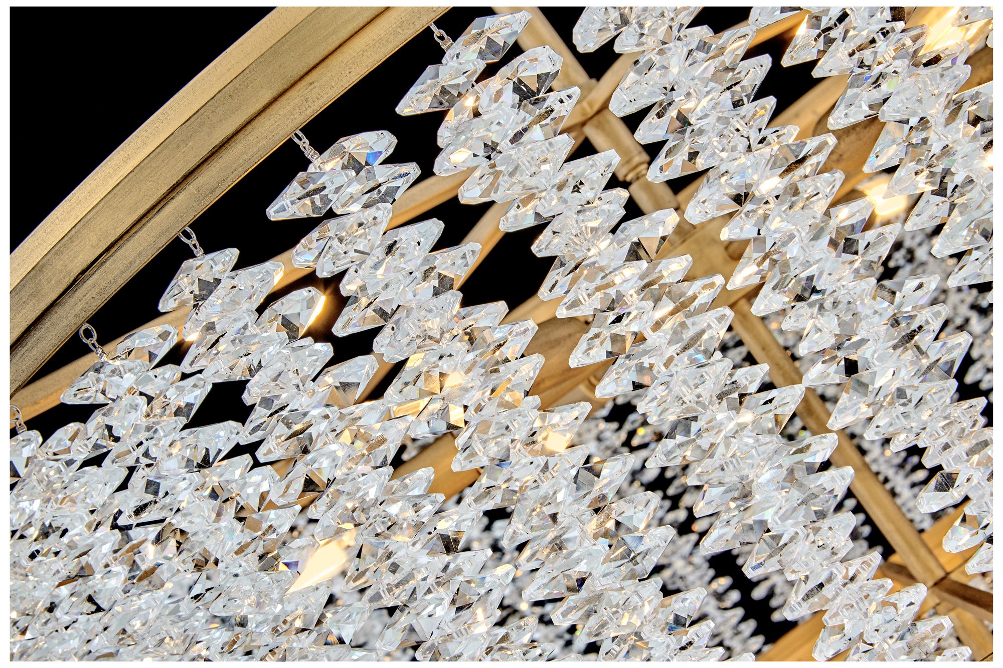 Fredrick Ramond Chandelier Rubina Medium Chandelier 30" Burnished Gold