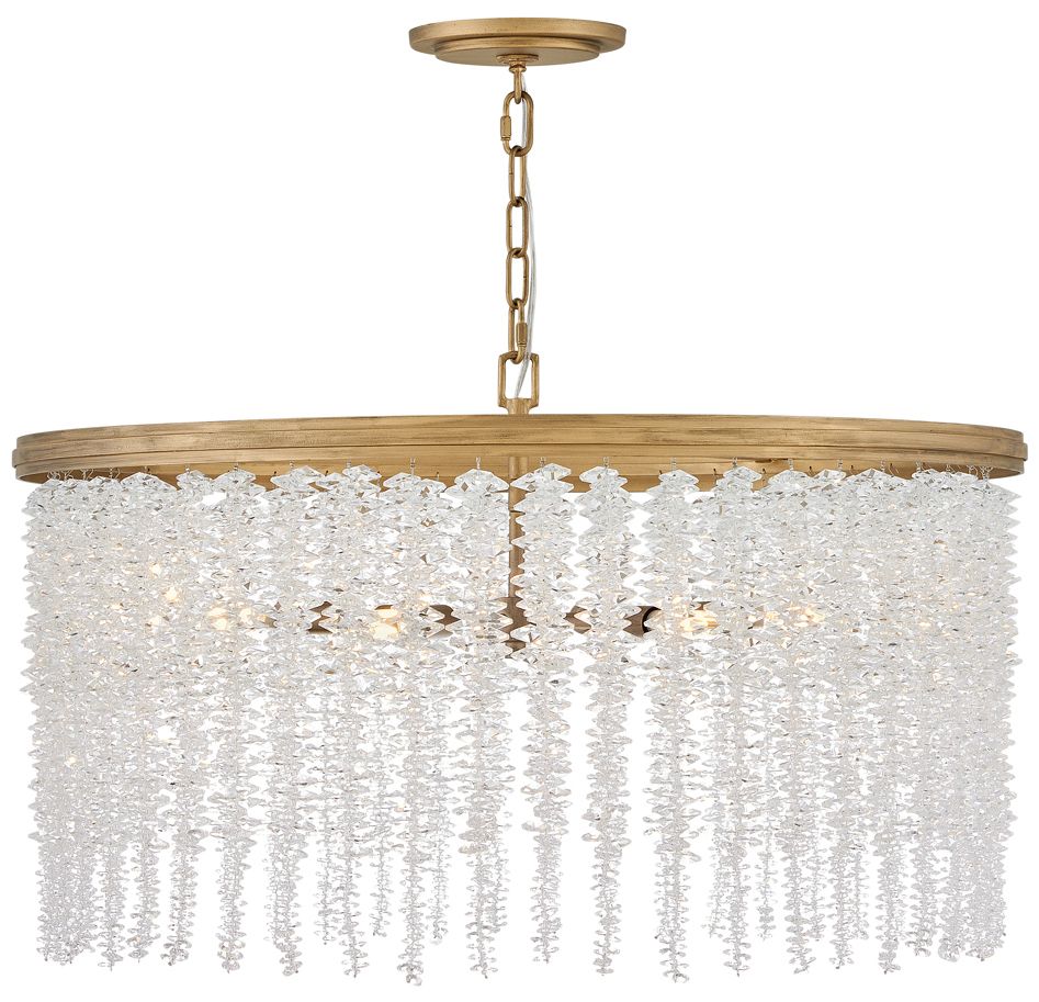 Fredrick Ramond Chandelier Rubina Medium Convertible 30" Burnished Gold