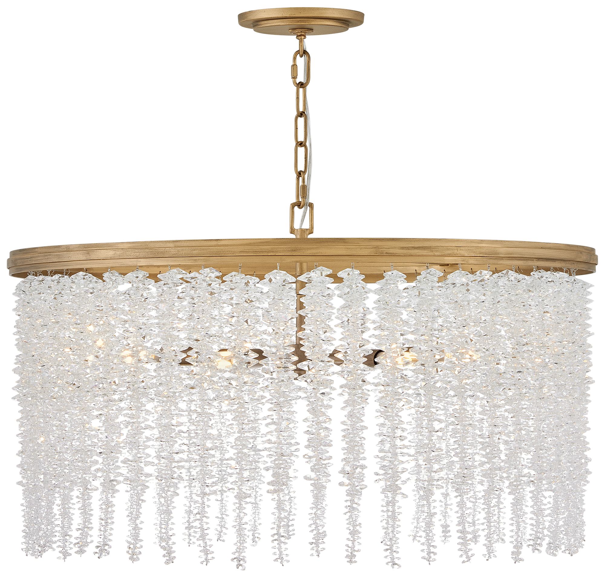 Image 2 Fredrick Ramond Chandelier Rubina Medium Convertible 30" Burnished Gold more views