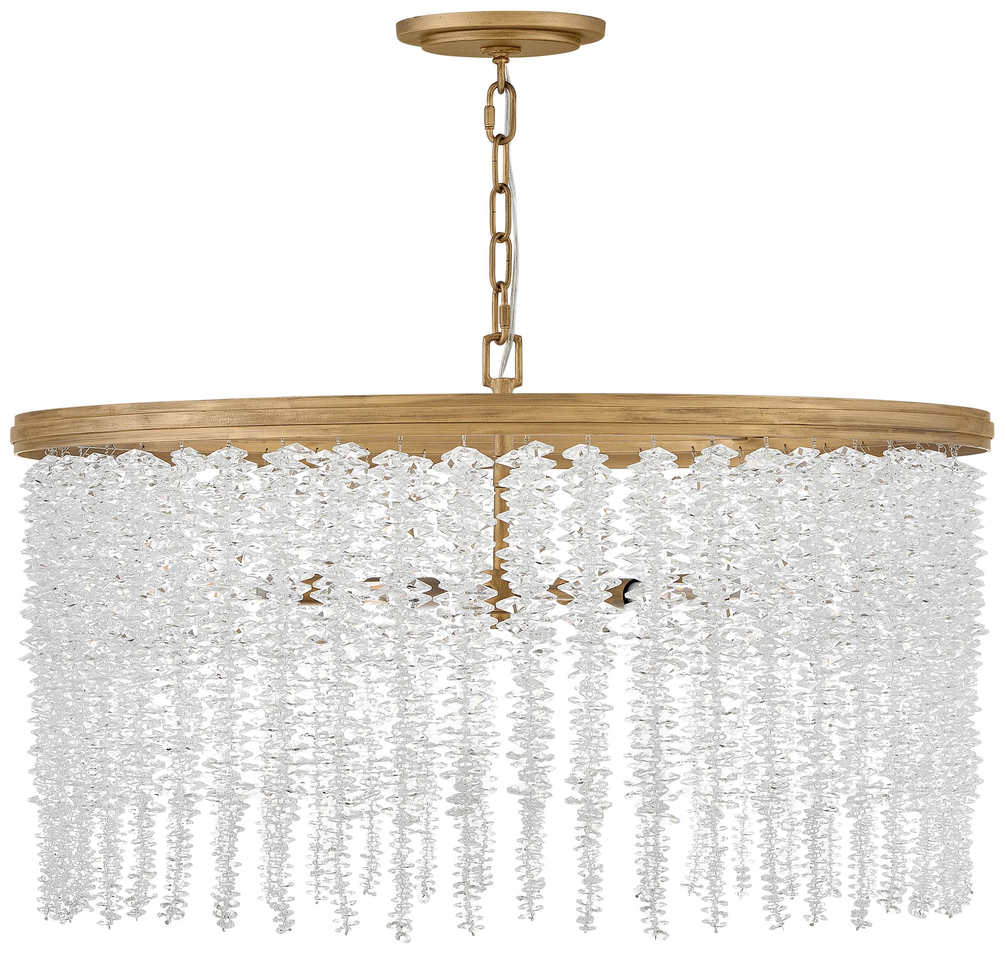 Image 4 Fredrick Ramond Chandelier Rubina Medium Convertible 30" Burnished Gold more views