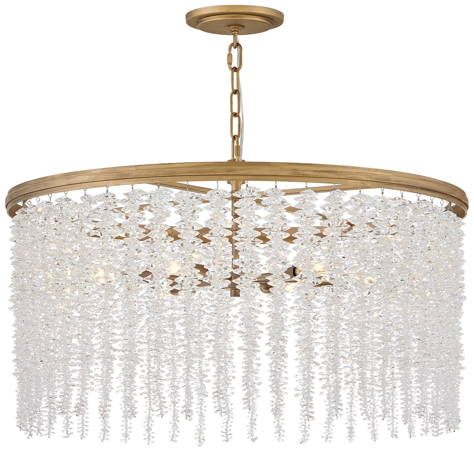 Image 5 Fredrick Ramond Chandelier Rubina Medium Convertible 30" Burnished Gold more views