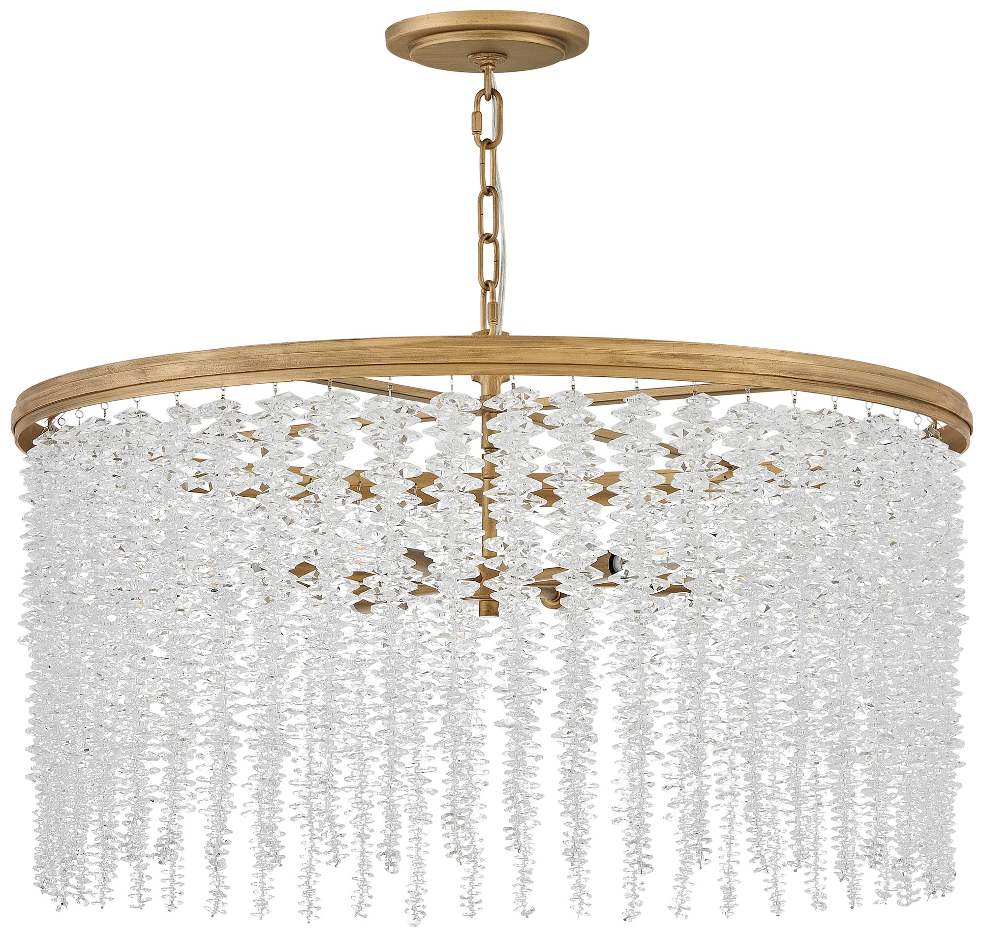 Image 6 Fredrick Ramond Chandelier Rubina Medium Convertible 30" Burnished Gold more views