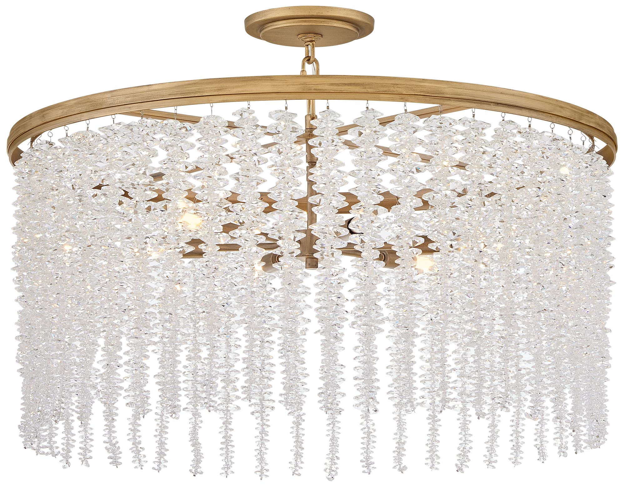 Image 7 Fredrick Ramond Chandelier Rubina Medium Convertible 30" Burnished Gold more views