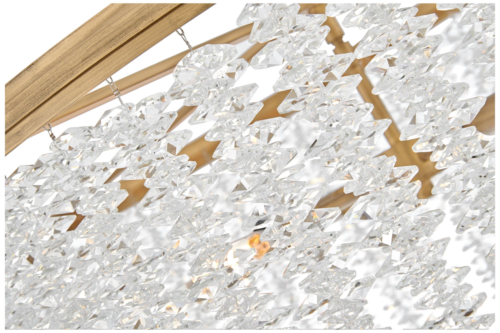 Fredrick Ramond Chandelier Rubina Medium Convertible 30" Burnished Gold