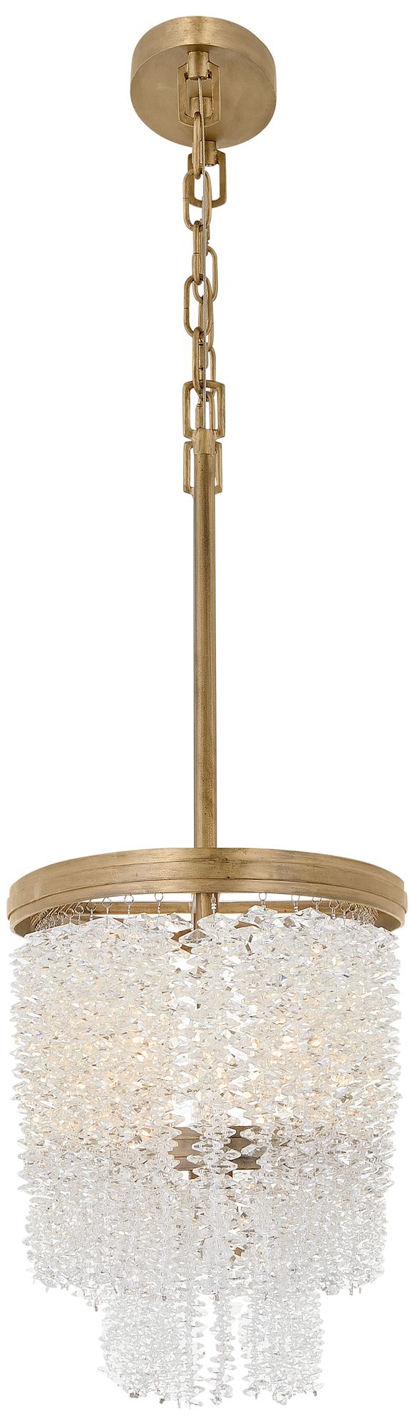 Image 7 Fredrick Ramond Chandelier Rubina Medium Linear 48" Burnished Gold more views