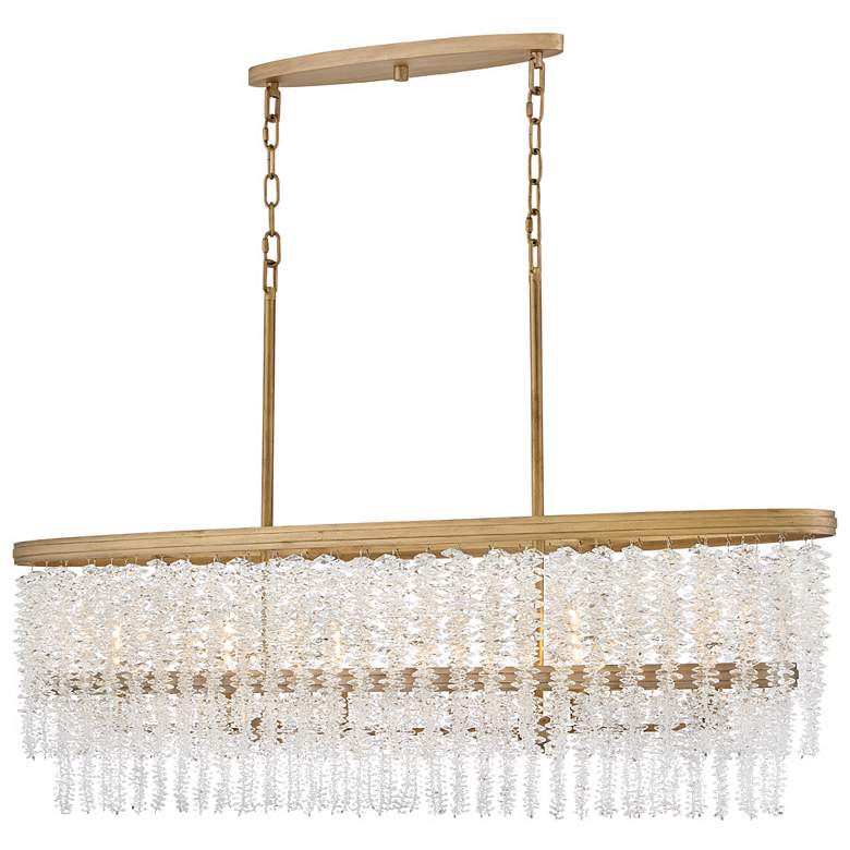 Image 1 Fredrick Ramond Chandelier Rubina Medium Linear Burnished Gold