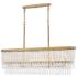 Fredrick Ramond Chandelier Rubina Medium Linear Burnished Gold