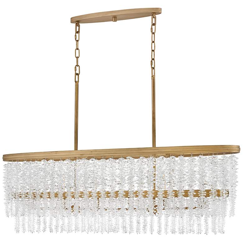 Image 4 Fredrick Ramond Chandelier Rubina Medium Linear Burnished Gold more views