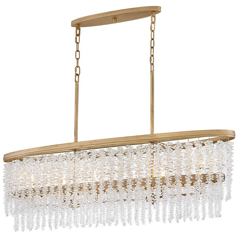 Image 5 Fredrick Ramond Chandelier Rubina Medium Linear Burnished Gold more views