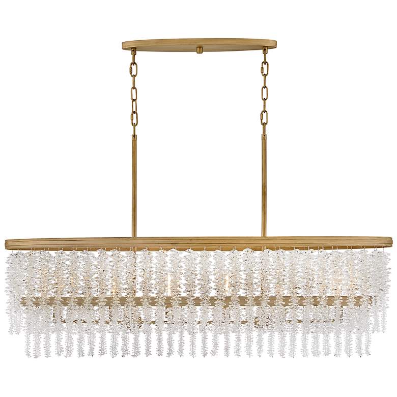 Image 6 Fredrick Ramond Chandelier Rubina Medium Linear Burnished Gold more views
