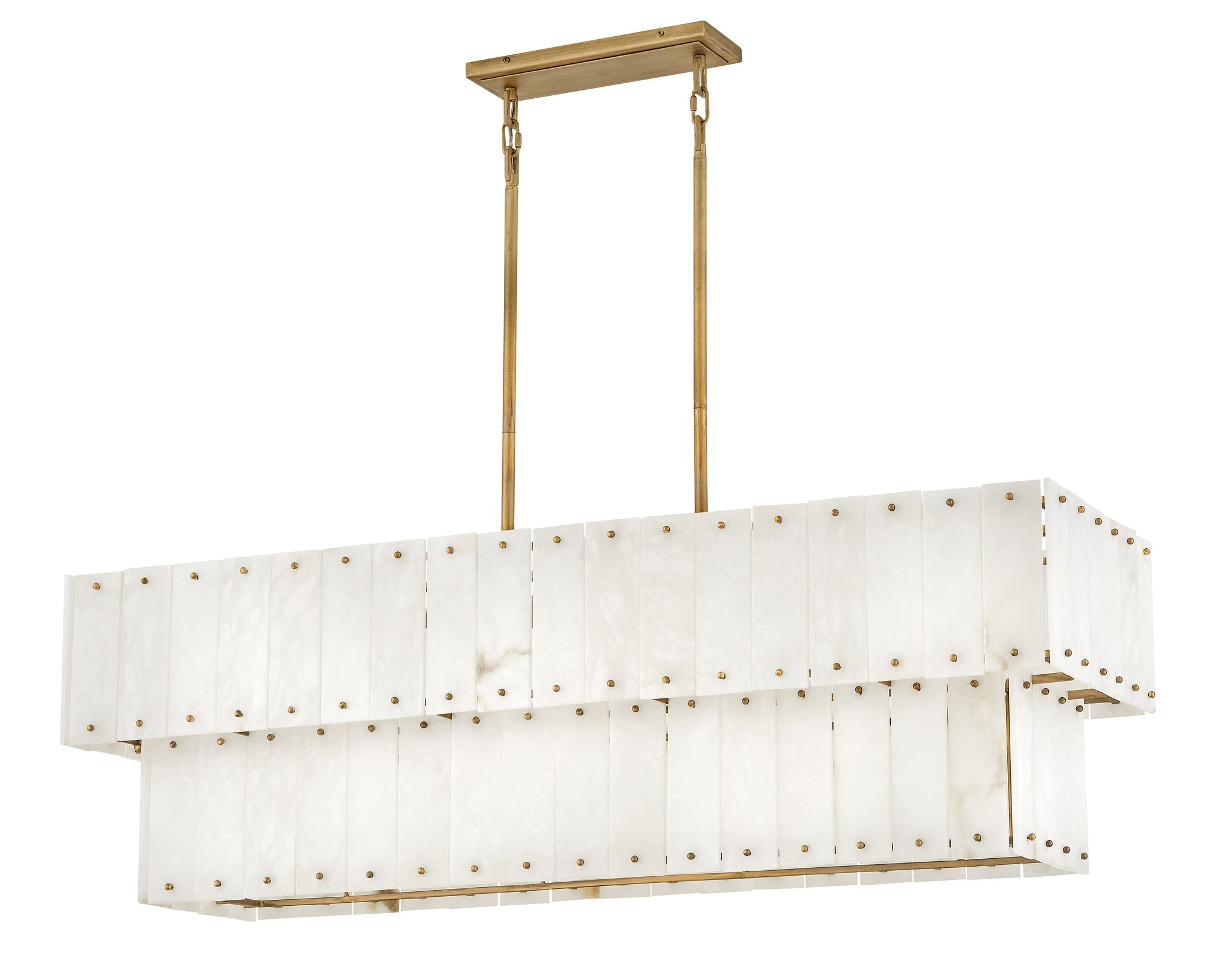 Thumbnail4 of FREDRICK RAMOND CHANDELIER SIMONE Medium Eight Light Linear Burnished Gold more views