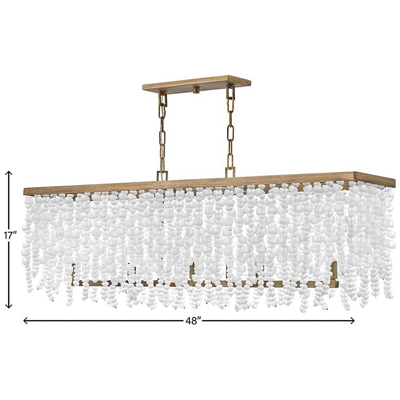 Image 7 Fredrick Ramond Dune 48"W Burnished Gold Linear Chandelier more views