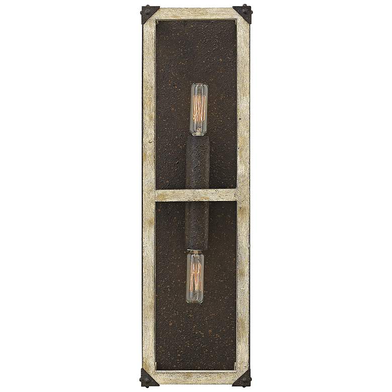 Image 1 Fredrick Ramond Emilie 20 inch High Iron Rust Wall Sconce