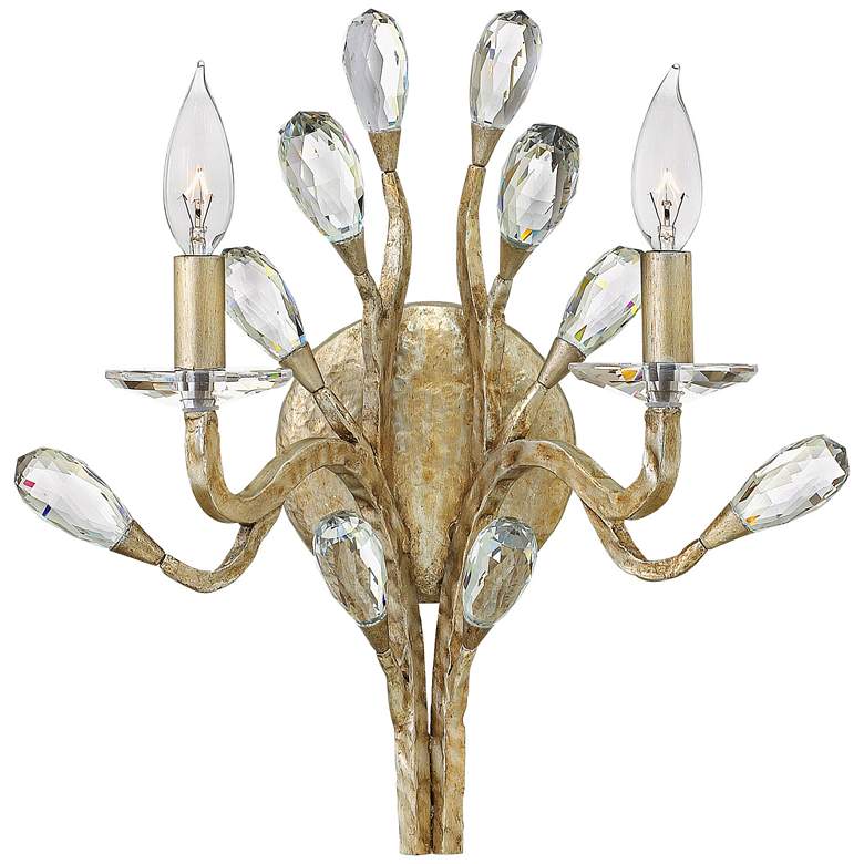 Image 1 Fredrick Ramond Eve 15 1/2" High Champagne Gold Wall Sconce