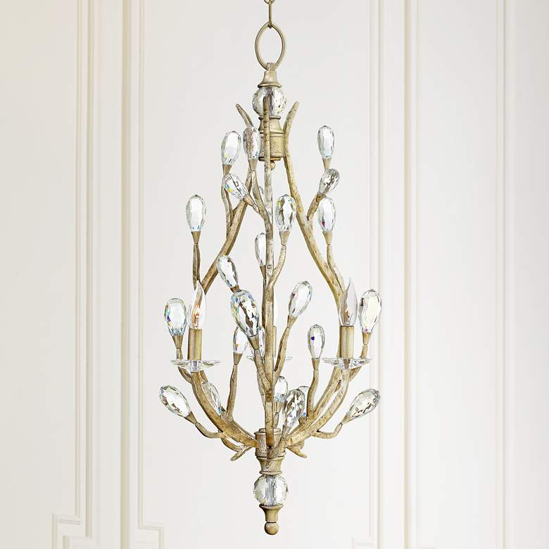 Image 1 Fredrick Ramond Eve 18 1/2"W Champagne Gold Pendant Light