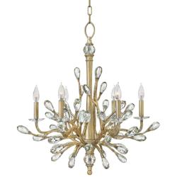 Fredrick Ramond Eve 26&quot; Wide Champagne Gold Chandelier