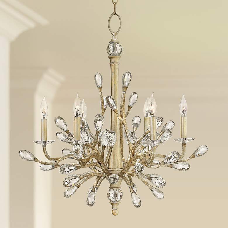 Fredrick Ramond Eve 26&quot; Wide Champagne Gold Chandelier