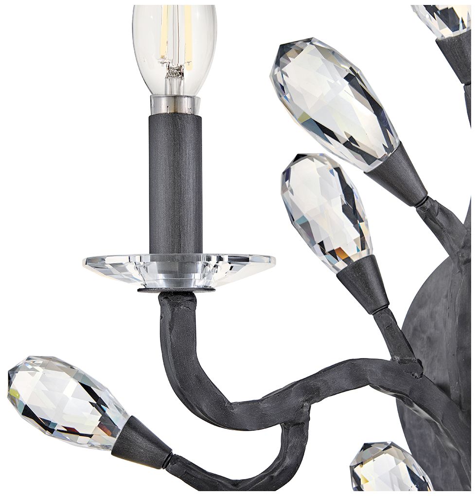 Image 3 Fredrick Ramond Eve Medium Two Light Sconce 14.25" Brushed Graphite more views