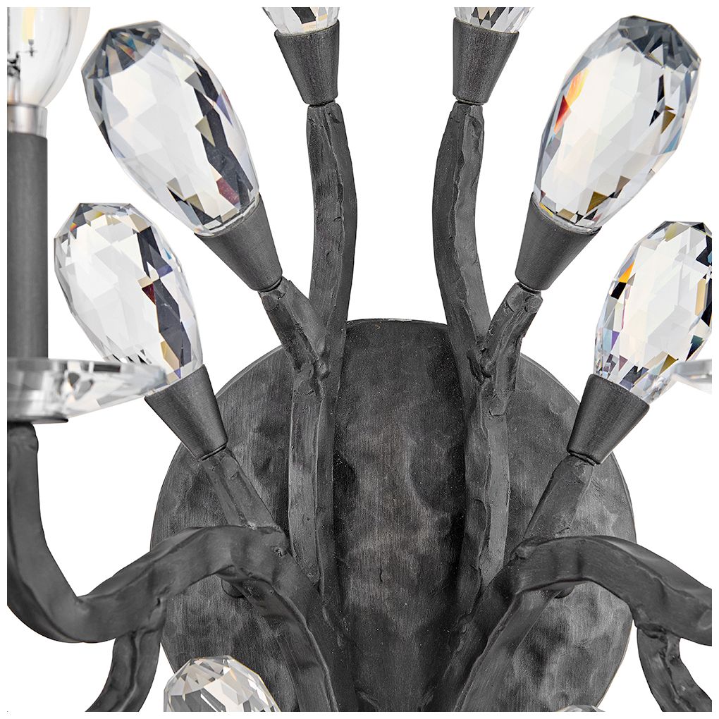 Image 4 Fredrick Ramond Eve Medium Two Light Sconce 14.25" Brushed Graphite more views