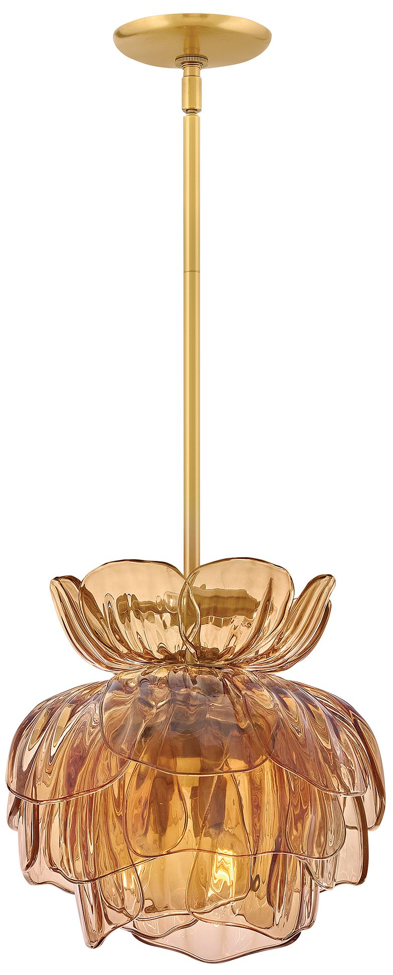 Fredrick Ramond Fantine Medium Pendant 15" Unlacquered Brass