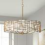 1_Fredrick Ramond Farrah 28" Wide Burnished Gold Modern Drum Chandelier