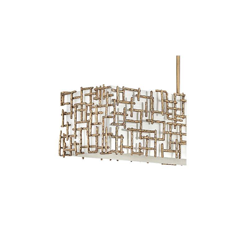 Image 3 Fredrick Ramond Farrah 48 1/4" Modern Gold 8-Light Linear Chandelier more views