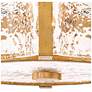 7_Fredrick Ramond Florian 14 1/4" Brass and Pressed Glass Ceiling Light more views