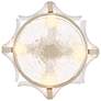 4_Fredrick Ramond Florian 14 1/4" Silver and Pressed Glass Ceiling Light more views