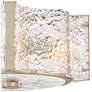 6_Fredrick Ramond Florian 14 1/4" Silver and Pressed Glass Ceiling Light more views
