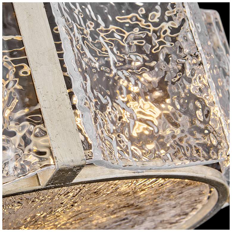 Image 4 Fredrick Ramond Florian 20 1/4" Silver and Pressed Glass Ceiling Light more views