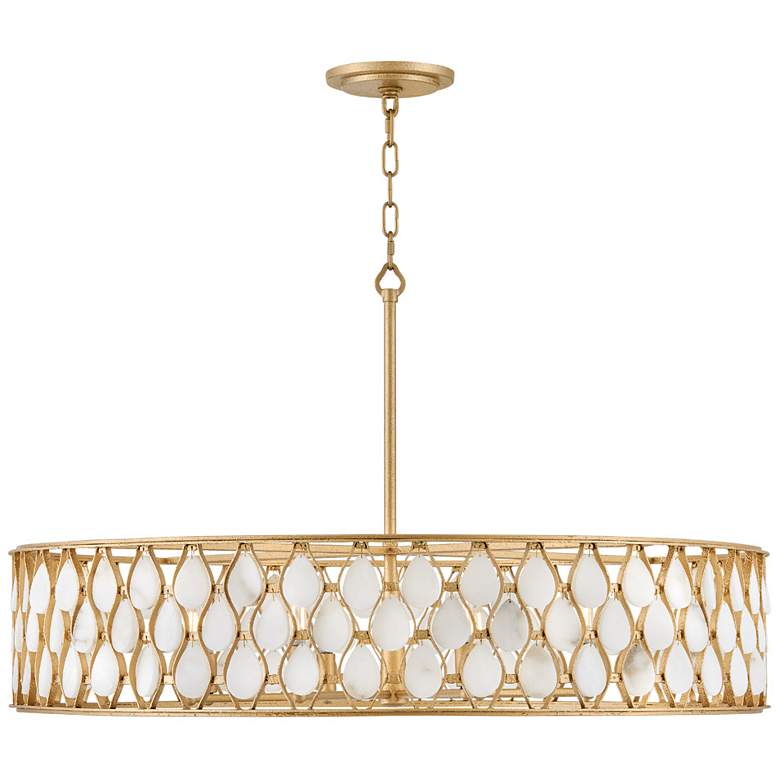 Image 1 Fredrick Ramond Foyer Estie Large Chandelier Piastra Gold